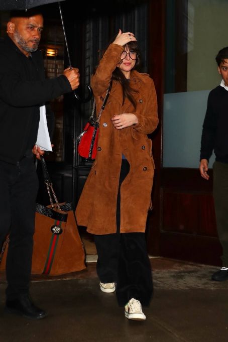 Dakota Johnson Checks Out Of The Greenwich Hotel In New York Famousfix 