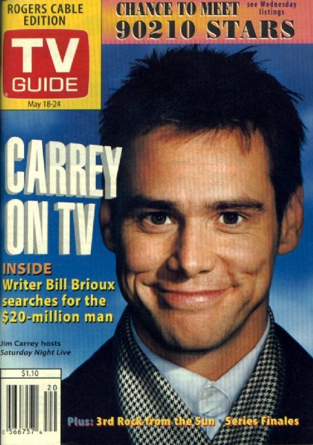 Jim Carrey, Murphy Brown, TV Guide Magazine 18 May 1996 Cover Photo ...