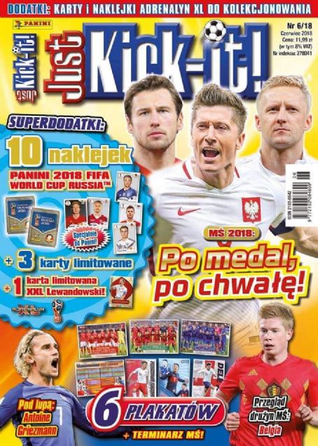 Robert Lewandowski Grzegorz Krychowiak Kamil Glik Just Kick It Magazine June 2018 Cover Photo Poland