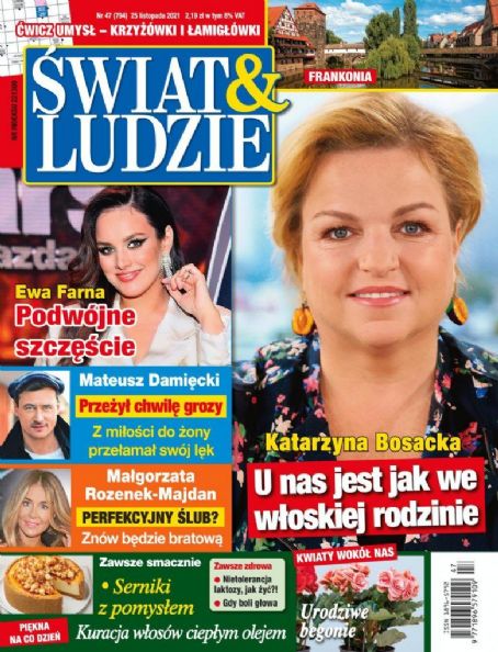 Katarzyna Bosacka, Swiat & Ludzie Magazine 25 November 2021 Cover Photo ...