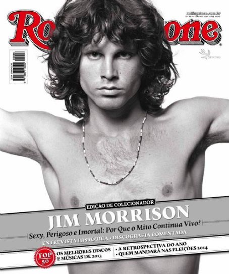 Jim Morrison - Rolling Stone Magazine Cover Brazil (January 2014) .