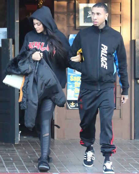 Kylie Jenner and her Boy Toy spotted leaving Yamato Restaurant December ...