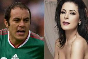Lourdes Munguía and Cuauhtémoc Blanco