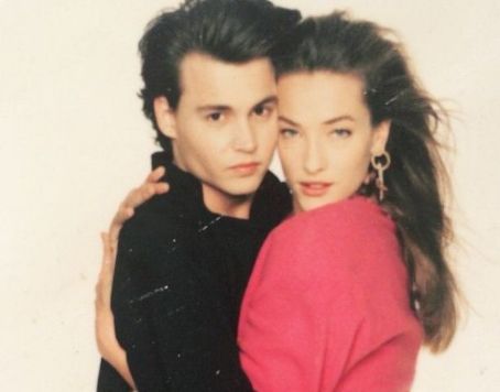 Tatjana Patitz and Johnny Depp