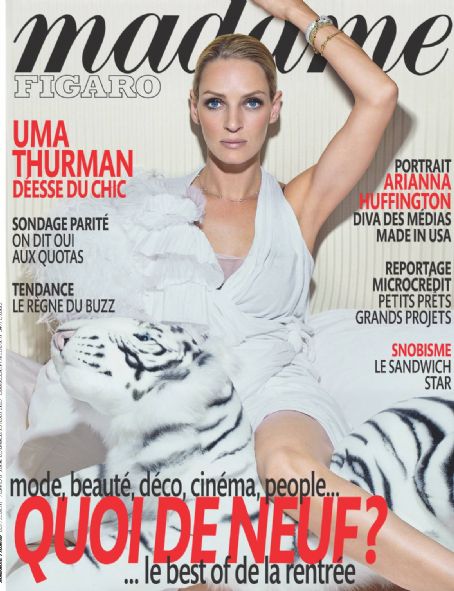 Uma Thurman, Madame Figaro Magazine 29 August 2009 Cover Photo - France