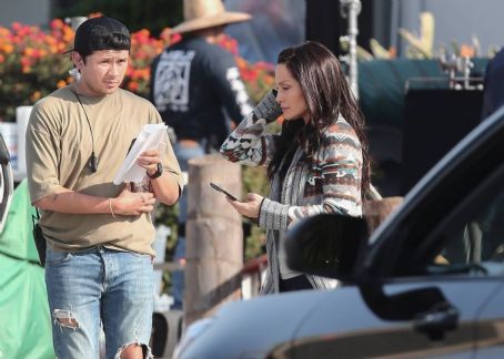 Jennifer Lopez – On set of ‘Unstoppable’ with co-star Jharrel Jerome in Los Angeles