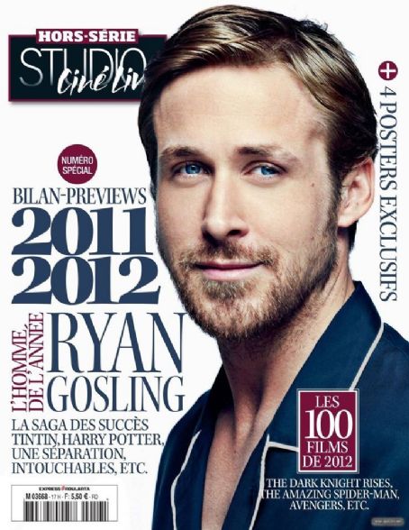 Ryan Gosling, Studio Cine Live Magazine 20 August 2013 Cover Photo - France