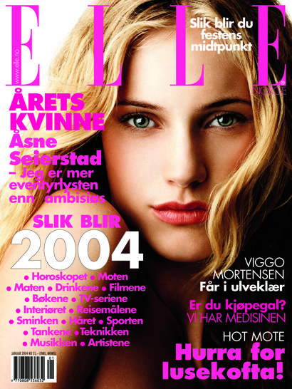 Nina Oord, Elle Magazine January 2004 Cover Photo - Norway