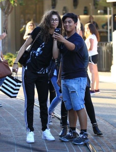 Zendaya Coleman is seen shopping with her mom and dog at the Grove in ...