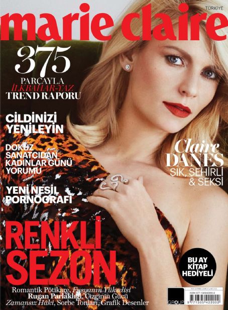 Claire Danes, Marie Claire Magazine March 2017 Cover Photo - Turkey