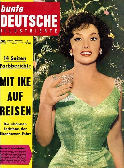 Gina Lollobrigida, Bunte Magazine 03 January 1960 Cover Photo - West ...