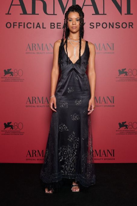 India Amarteifio wears Armani - "One Night In Venice" at the 2023