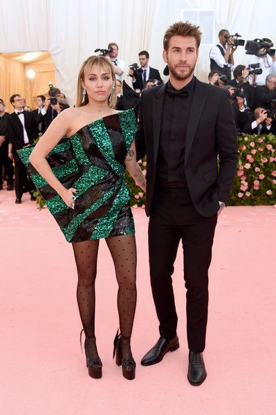Miley Cyrus and Liam Hemsworth:  The 2019 Met Gala Celebrating Camp: Notes On Fashion - Arrivals