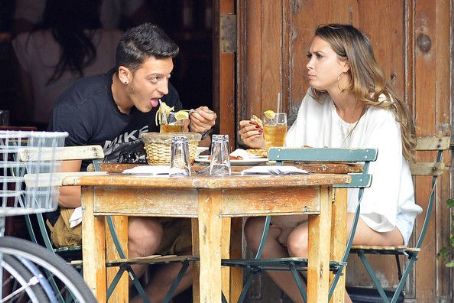 Mesut Özil and Mandy Grace Capristo
