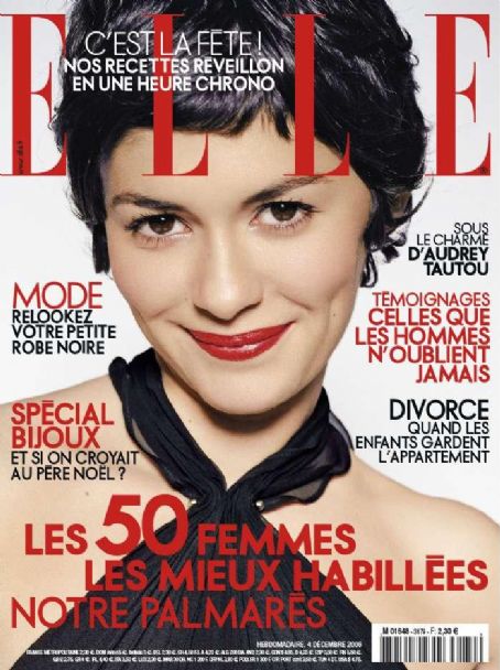 Audrey Tautou, Ralf Wenig, Elle Magazine 04 December 2006 Cover Photo ...