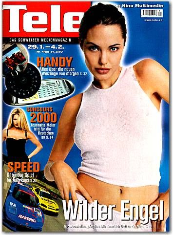 Angelina Jolie - Tele Magazine Cover [Switzerland] (29 January 2000)
