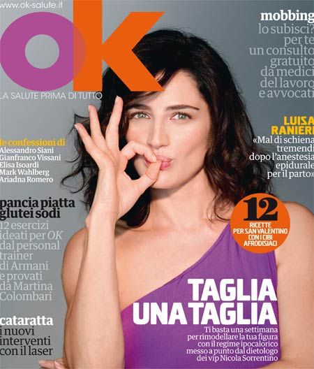 Luisa Ranieri, OK! Magazine February 2012 Cover Photo - Italy