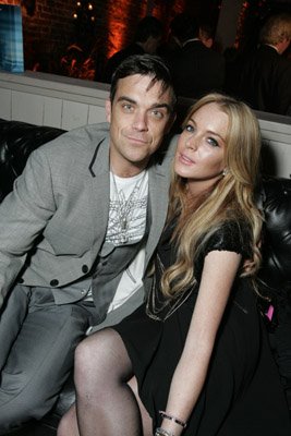 Lindsay Lohan and Robbie Williams