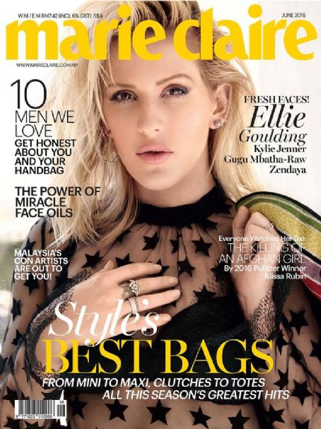 Ellie Goulding, Marie Claire Magazine June 2016 Cover Photo - Malaysia