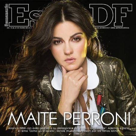 Maite Perroni, Estilo Df Magazine 15 January 2018 Cover Photo - Mexico