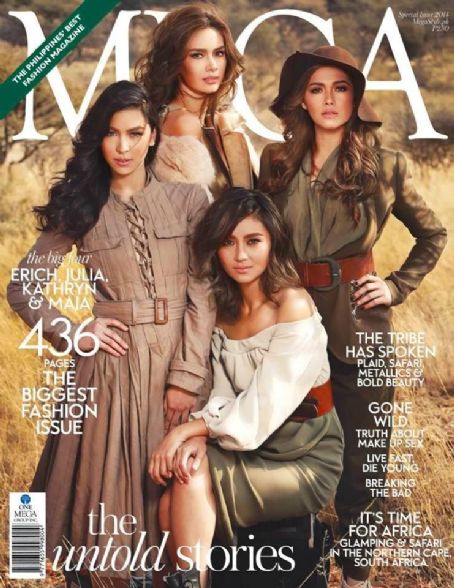 Maja Salvador, Kathryn Bernardo, Julia Barretto - Mega Magazine Cover [Philippines] (September 2014)