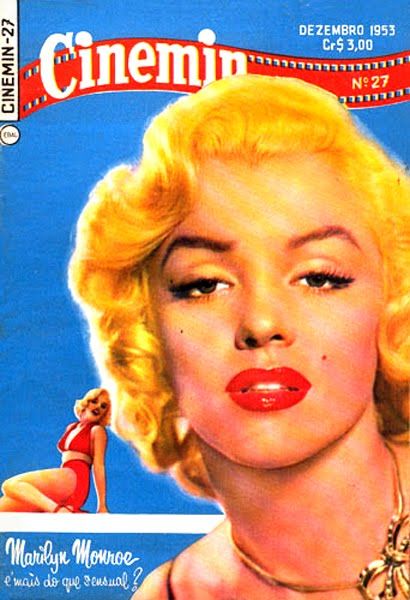 Marilyn Monroe, Cinemin Magazine December 1953 Cover Photo - Brazil