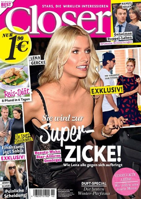 Lena Gercke, Sami Khedira - Closer Magazine Cover [Germany] (5 November 2014)