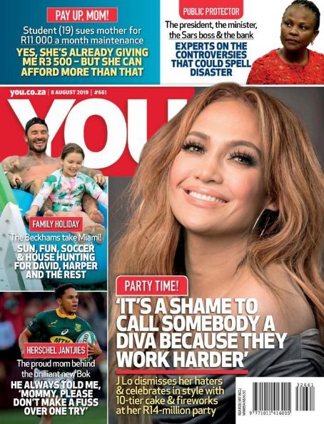 Jennifer Lopez - You Magazine Cover [South Africa] (8 August 2019)