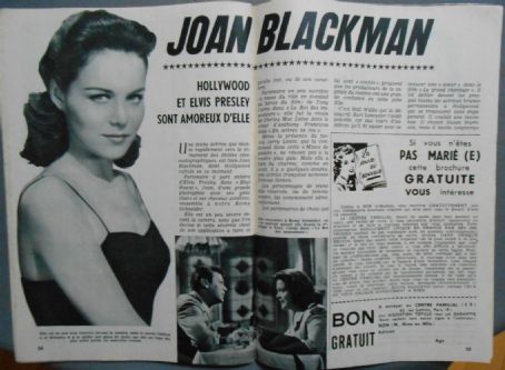 Joan Blackman - Les films pour vous Magazine Pictorial [France] (21 August 1961)