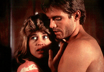 Michael Biehn and Linda Hamilton - Linda Hamilton and Michael Biehn in MGM's The Terminator - 1984