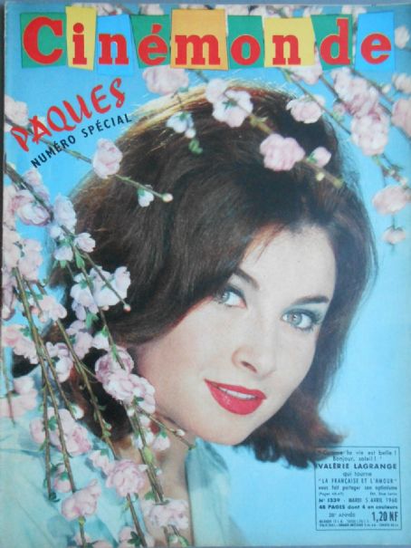 Valérie Lagrange, Cinemonde Magazine 05 April 1960 Cover Photo - France