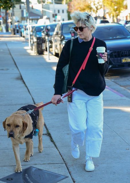 Selma Blair – Seen with her service dog at Alfred Coffee in Studio City ...