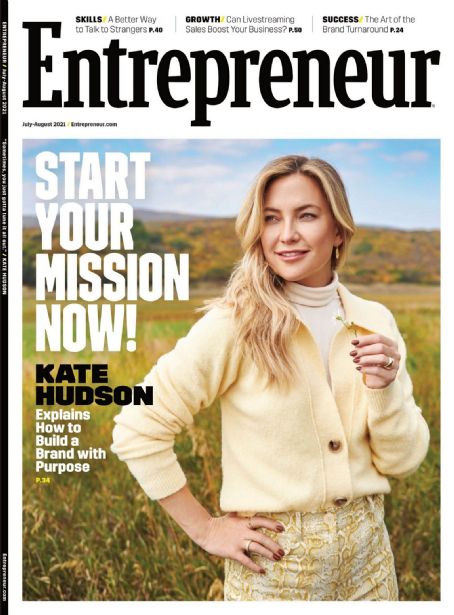 Kate Hudson - Entrepreneur Magazine Cover [United States] (August 2021)
