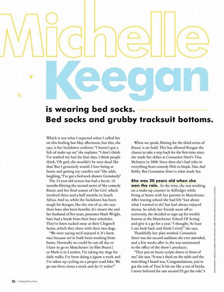 Michelle Keegan – Cosmopolitan Uk Magazine (August 2020) adds