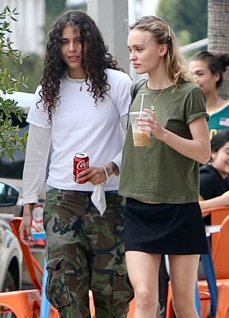 Lily-Rose Depp – With 070 Shake seen at a local coffee shop in West ...