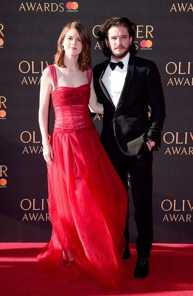 Rose Leslie and Kit Harington : The Olivier Awards 2017