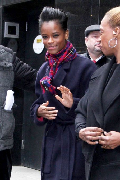 Letitia Wright – Leaving ‘Good Morning America’ in New York City