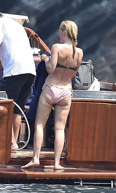 Gillian Anderson in Bikini in Portofino FamousFix post