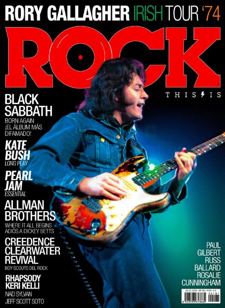 Rory Gallagher, This Is Rock Magazine July 2019 Cover Photo - Spain