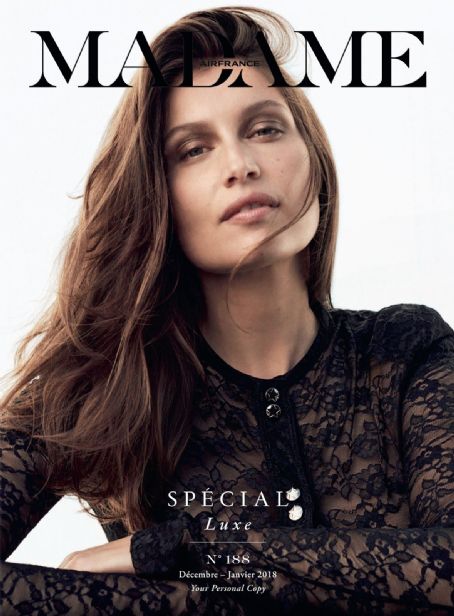 Laetitia Casta, Air France Madame Magazine January 2018 Cover Photo