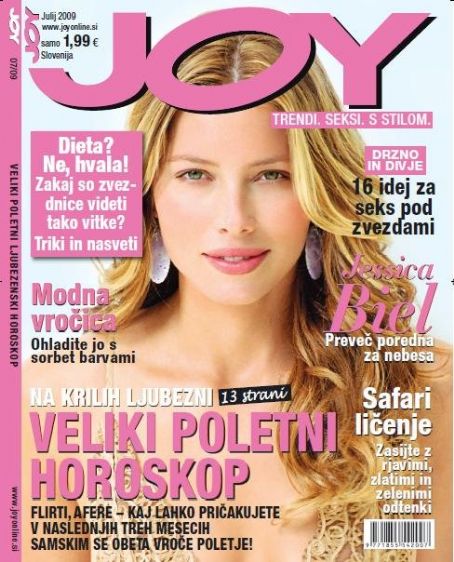 Jessica Biel, Joy Magazine July 2009 Cover Photo - Slovenia