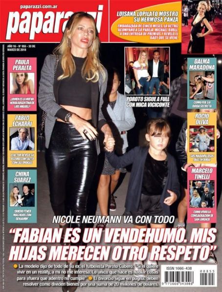 Nicole Neumann - Paparazzi Magazine Cover [Argentina] (30 March 2018)