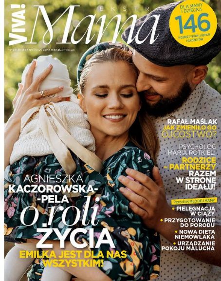 Agnieszka Kaczorowska Maciek Pela Agnieszka Kaczorowska And Maciek Pela Viva Mama Magazine June 2020 Cover Photo Poland