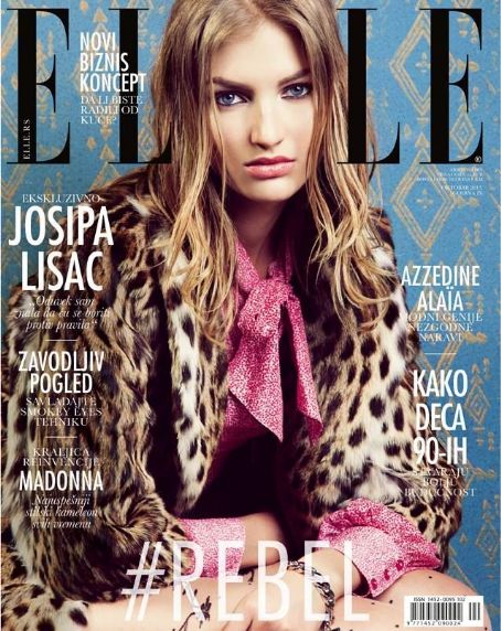 Simona Andrejic, Elle Magazine October 2013 Cover Photo - Serbia