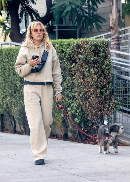Malin Akerman – Walks her dog in Los Angeles