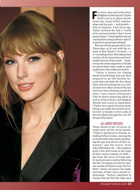 Taylor Swift – Life and Style Weekly (December 2021)