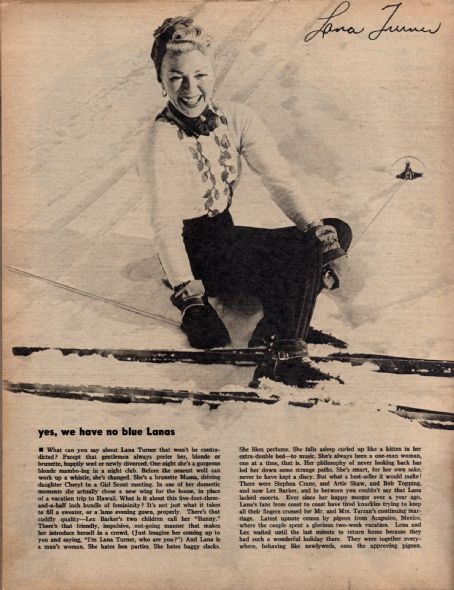 Lana Turner - Screen Album Magazine Pictorial [United States] (May 1955)